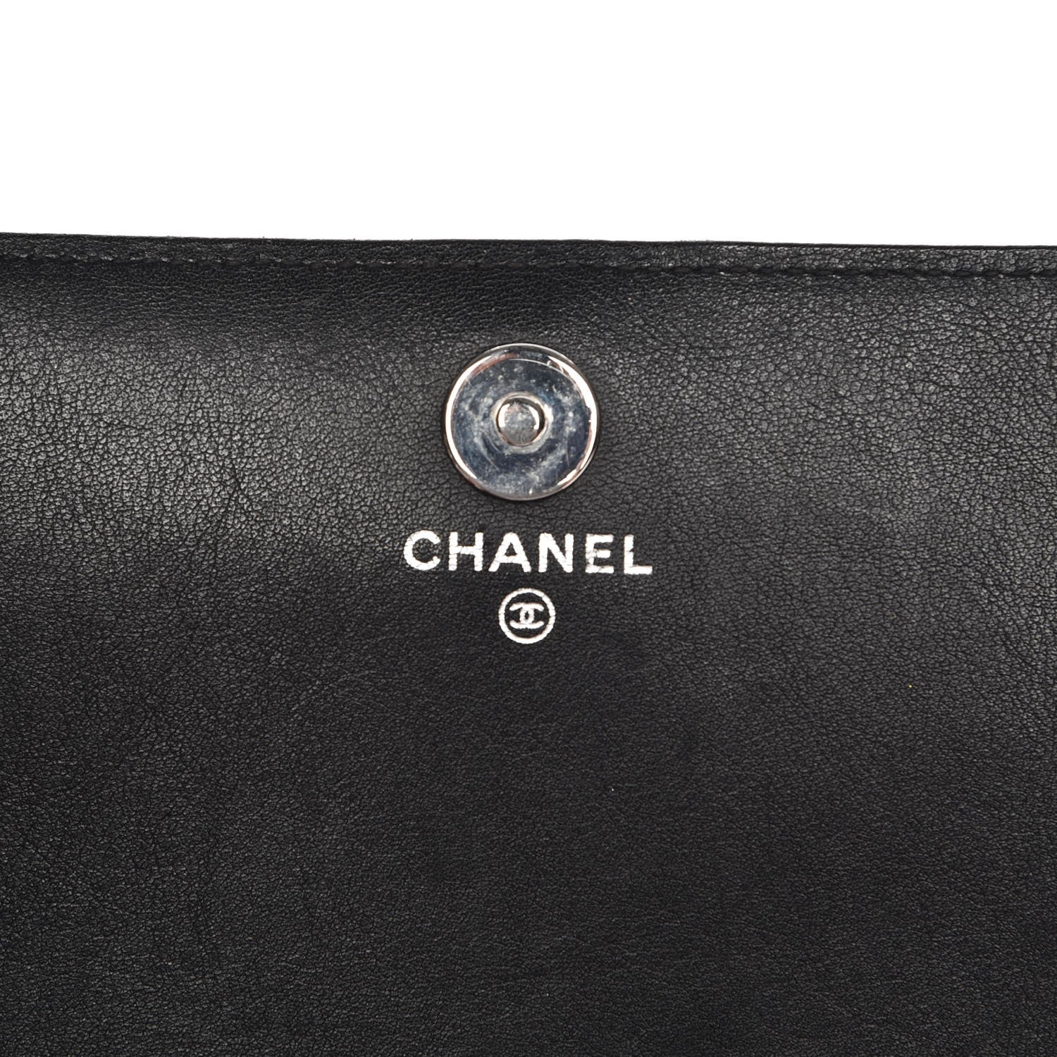 Chanel Patent Strass Wallet On Chain WOC Black 6 of 9