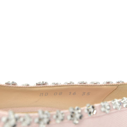 Christian Dior Denim Crystal Garland Pumps 35 Pink 10 of 10
