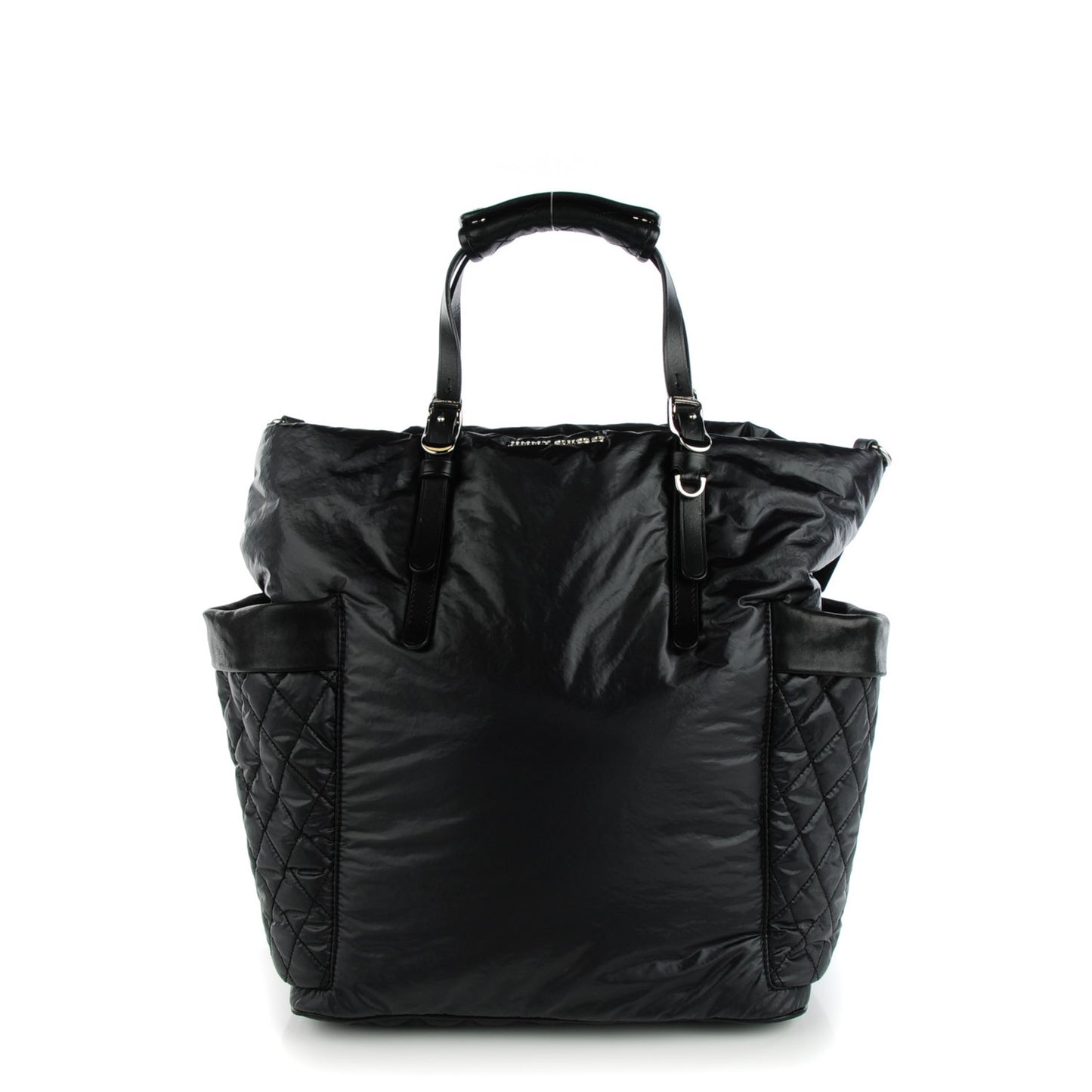 Nylon Blare Biker Tote Black