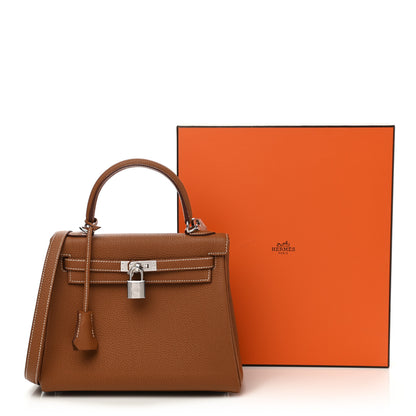Hermes Togo Kelly Retourne 25 Gold 11 of 11
