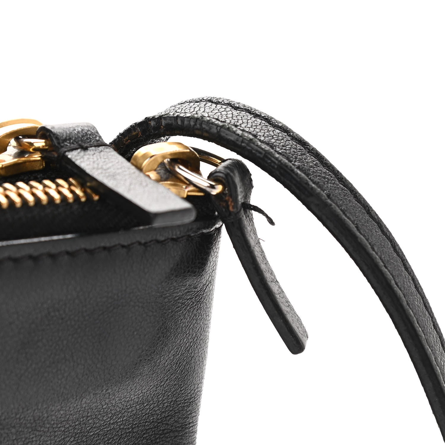Celine Lambskin Large Trio Crossbody Bag Black 13 of 14