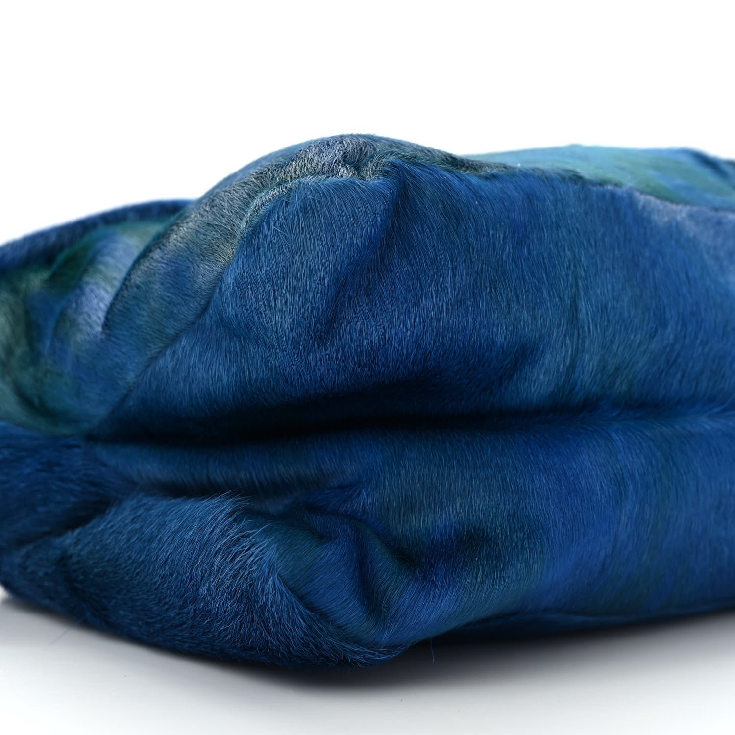 Fendi Calf Hair Snakeskin Tie Dye Baguette Blue Green 8 of 12
