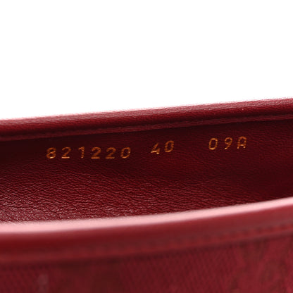 Gucci GG Monogram Horsebit Ballet Flats 40 Rosso Ancora 9 of 9