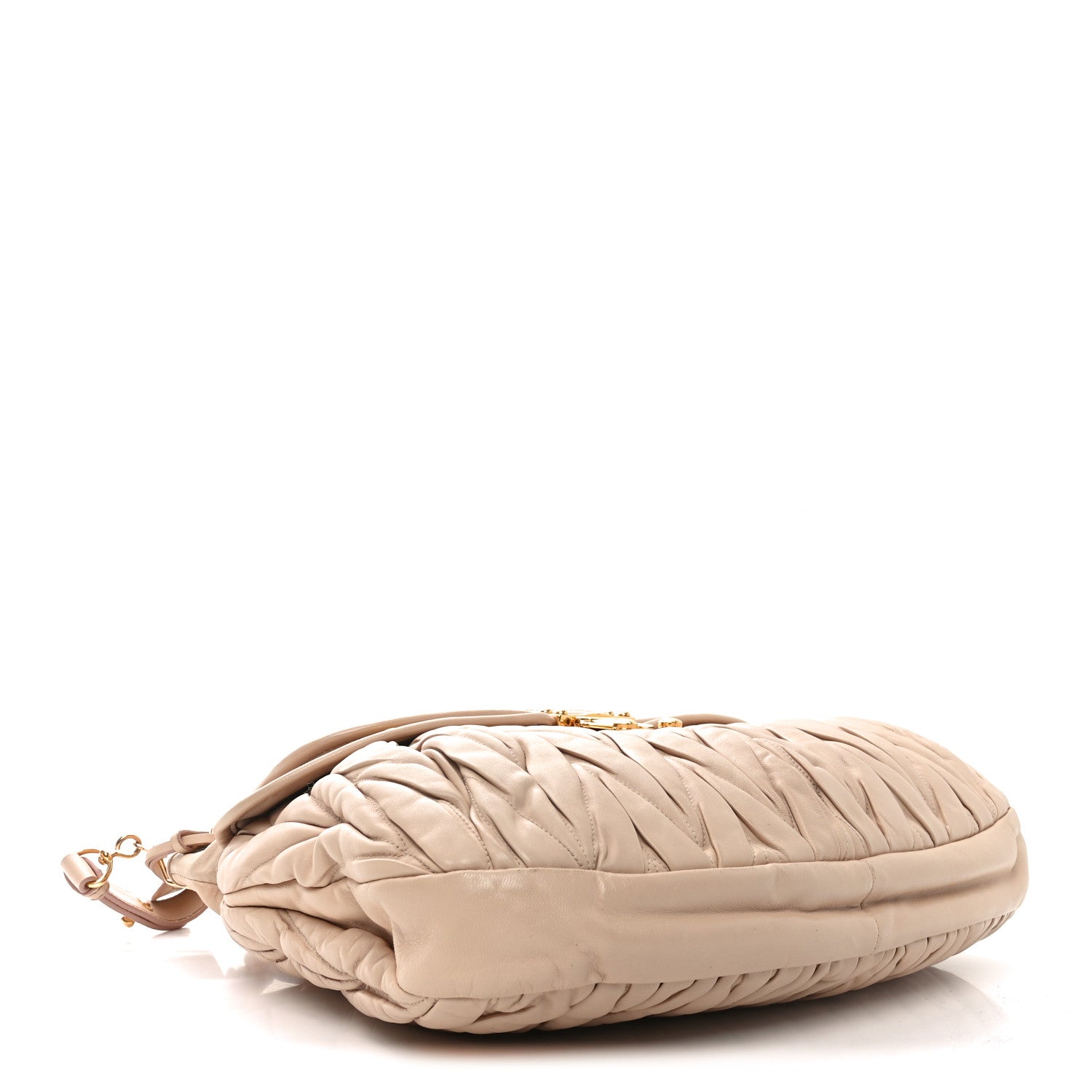 Miu Miu Nappa Matelasse Coffer Hobo Cammeo 4 of 9