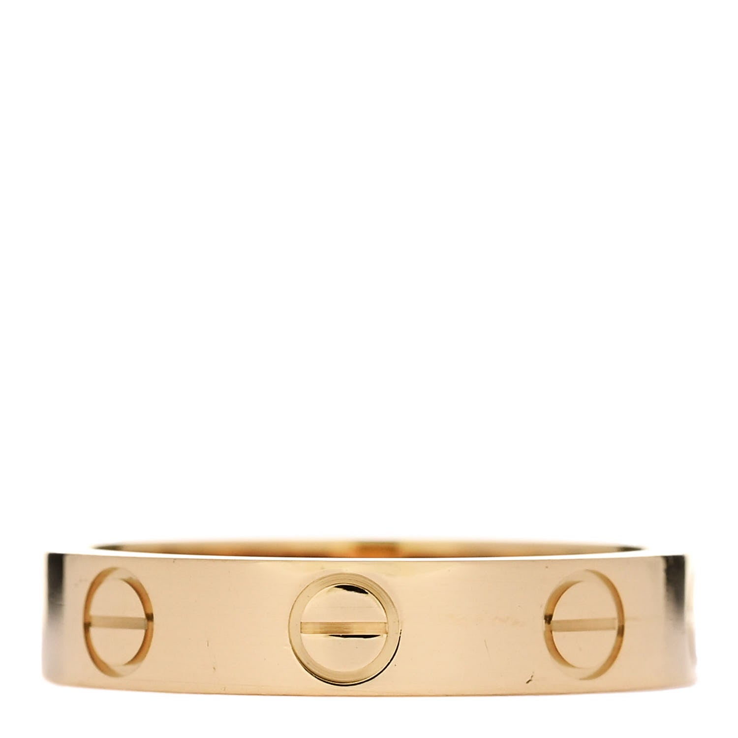 Cartier 18K Yellow Gold 3.5mm LOVE Wedding Band Ring 48 4.5 1 of 4