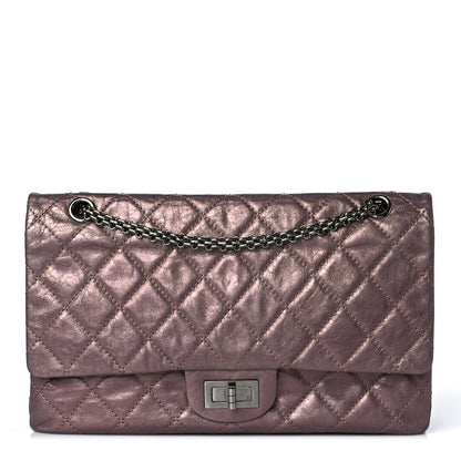 Chanel Metallic Aged Calfskin Quilted 2.55 Reissue 227 Flap Rose Fonce 1 of 9