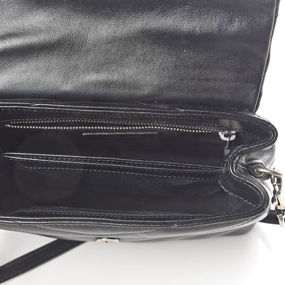 Saint Laurent Calfskin Y Quilted Monogram Toy Loulou Crossbody Bag Black 4 of 8