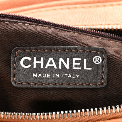 Chanel Calfskin Stitched Bowler Light Brown 6 of 12