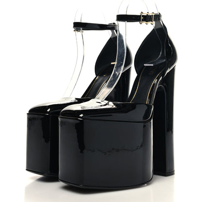 Valentino Garavani Patent DiscoBox 80/180mm Platform Pumps 37 Black 3 of 9