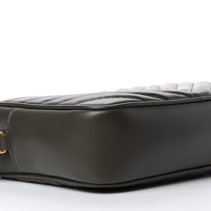 Saint Laurent Calfskin Matelasse Monogram Lou Camera Bag Green 6 of 11