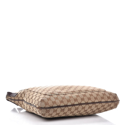 Gucci Monogram Large Flat Messenger Bag Dark Brown 4 of 9