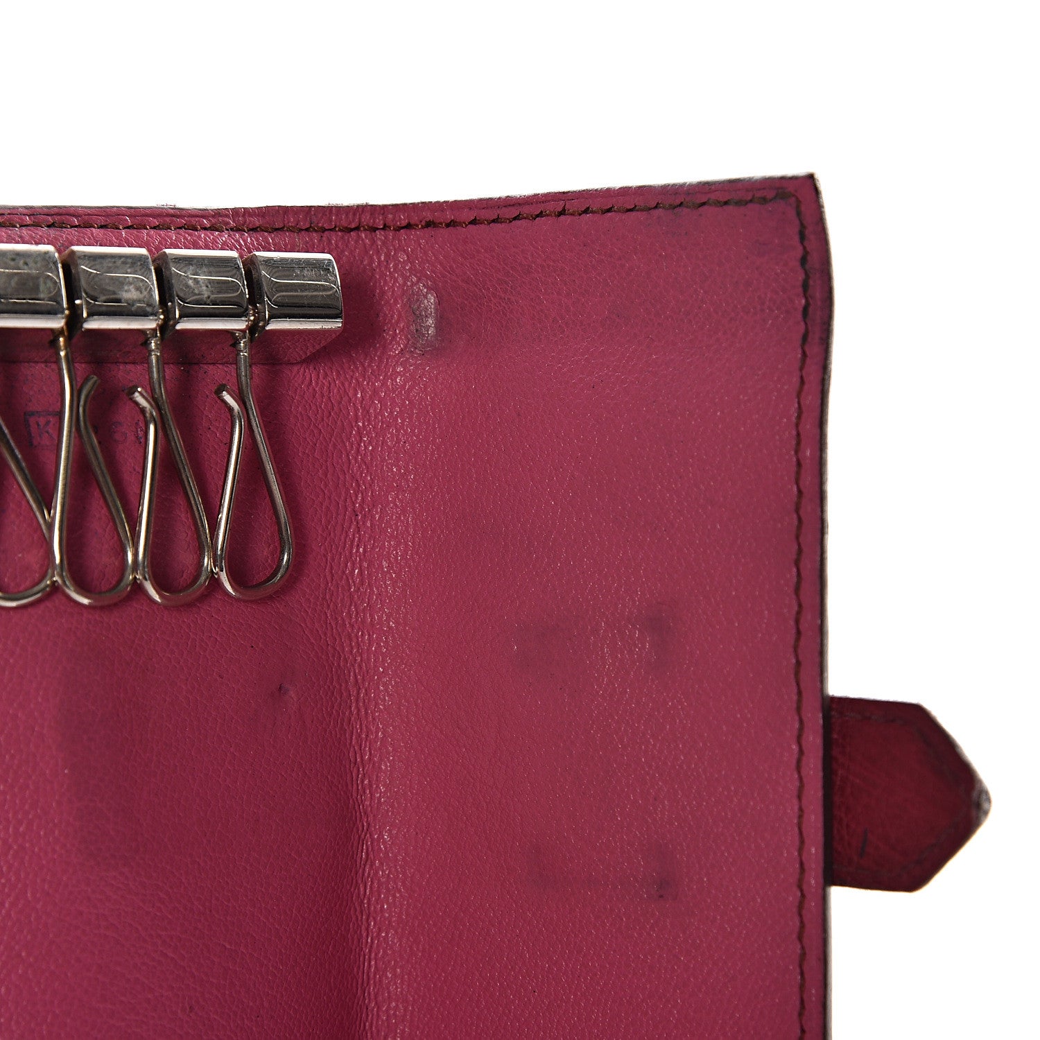 Hermes Ostrich Bearn Multicles 4 Key Holder 14 of 14