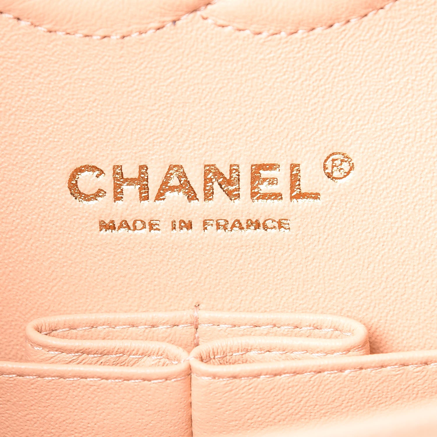 Chanel Caviar Chevron Quilted Medium Double Flap Beige 6 of 9