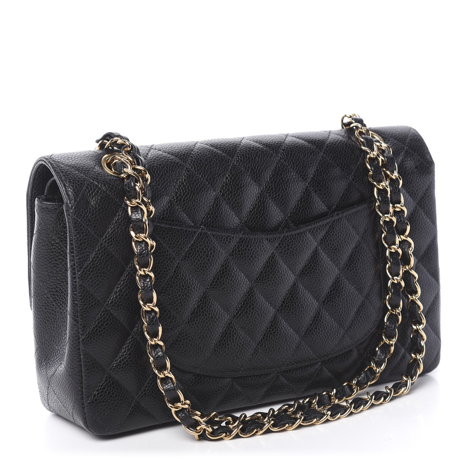 Chanel Caviar Quilted Medium Double Flap Black 3 of 15