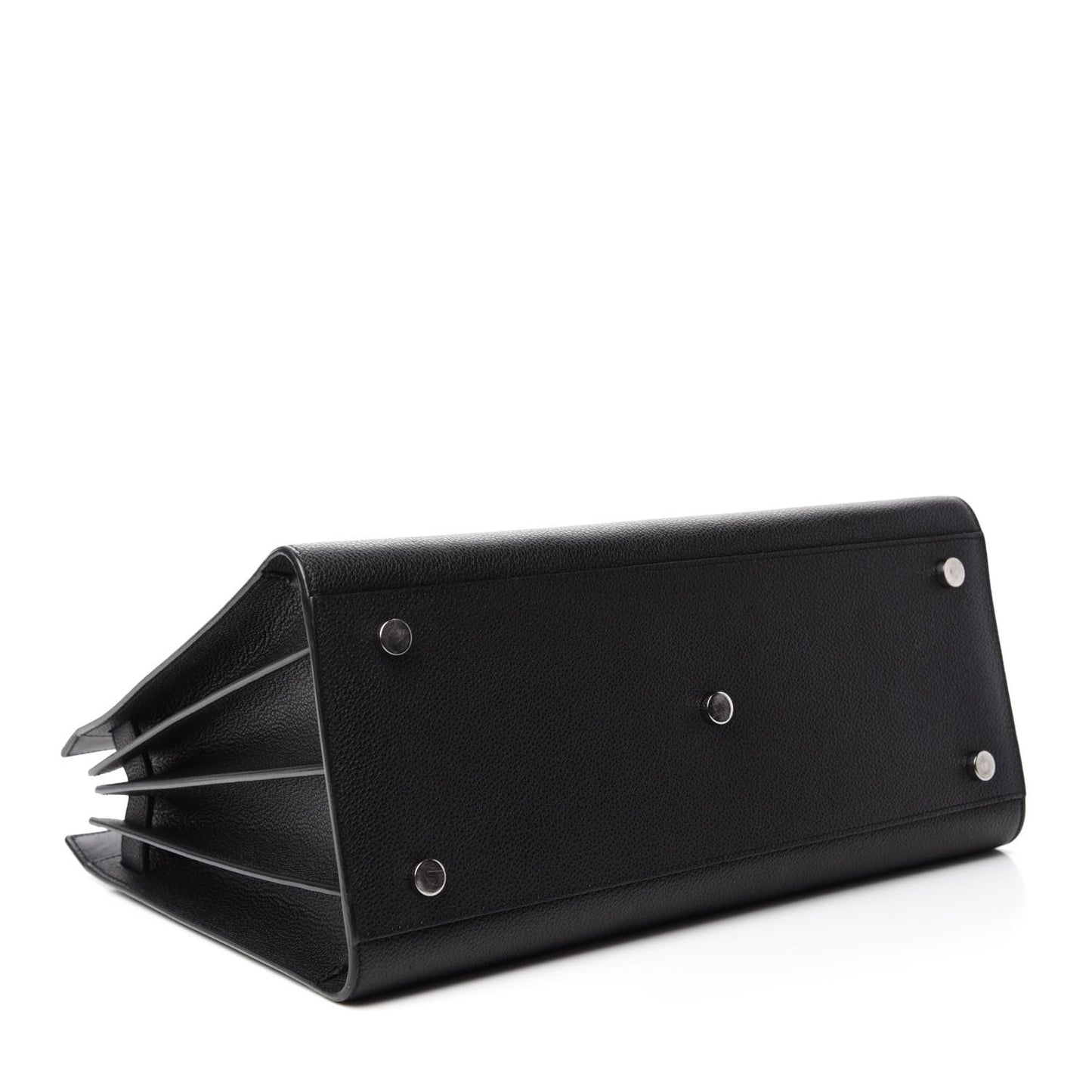 Grained Calfskin Small Sac De Jour Black