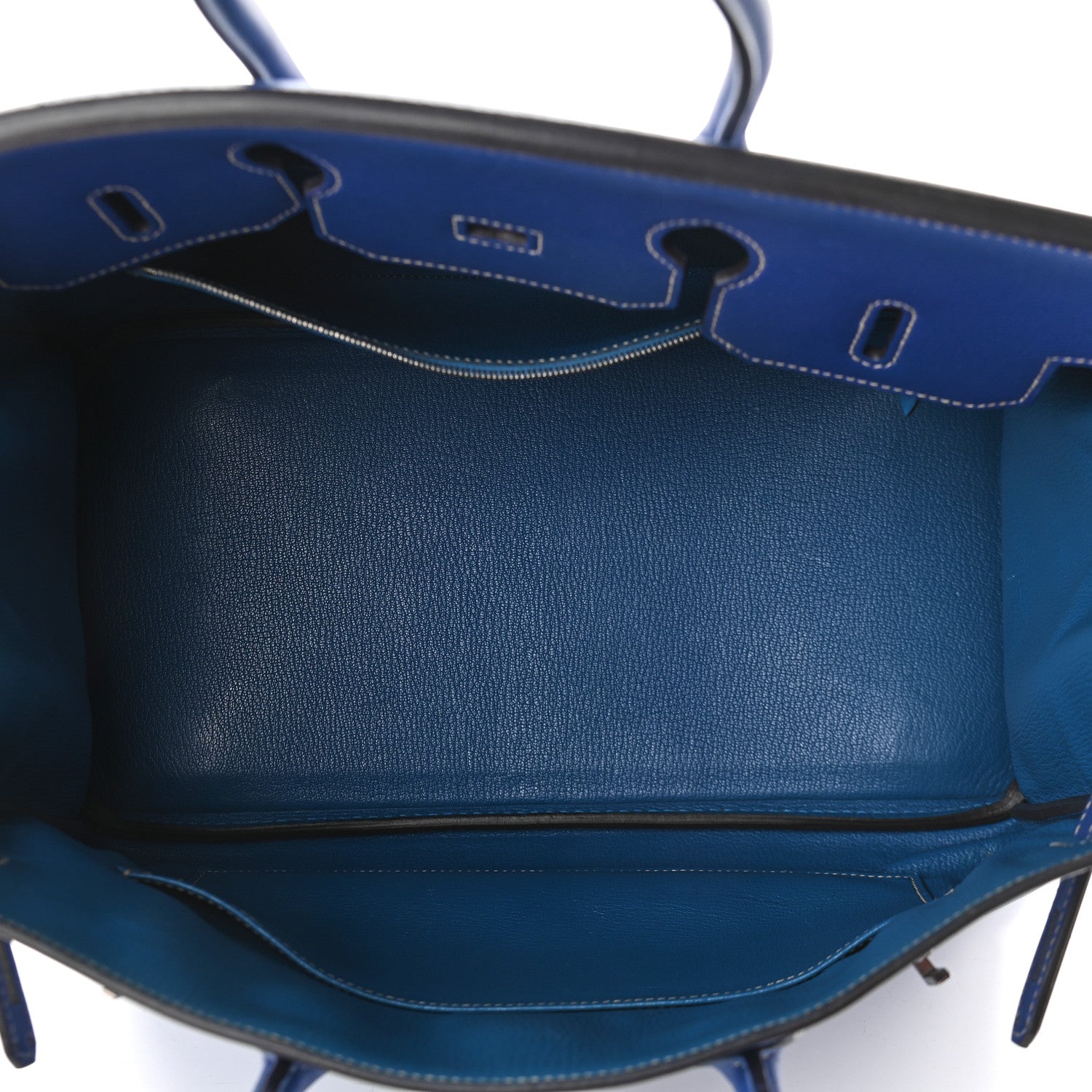 Hermes Epsom Candy Birkin 35 Bleu Electrique Mykonos 5 of 10
