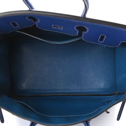 Hermes Epsom Candy Birkin 35 Bleu Electrique Mykonos 5 of 10