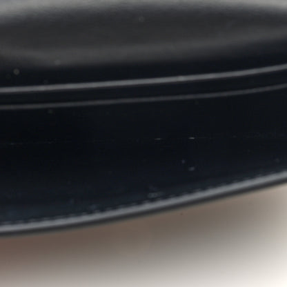 Celine Shiny Calfskin Triomphe Flap Card Holder Black 5 of 7