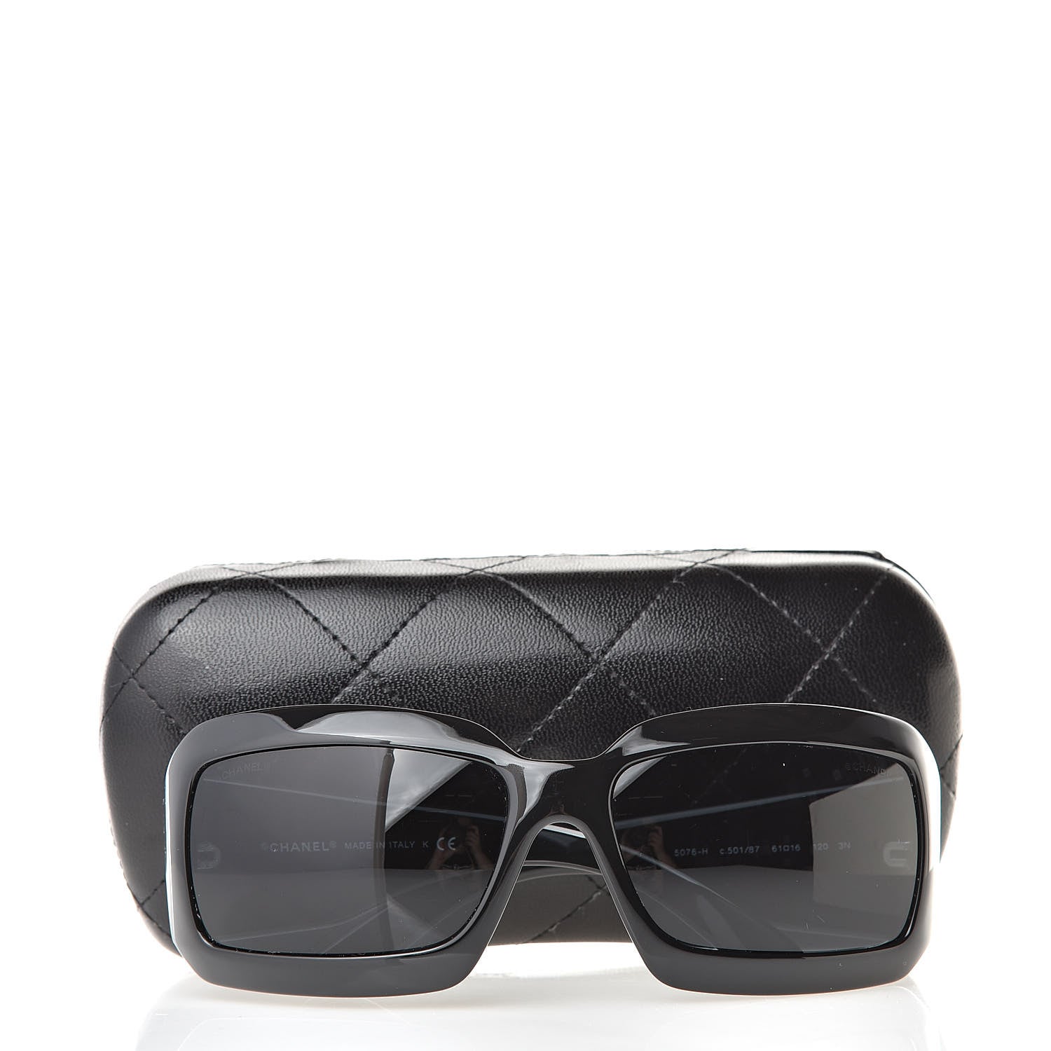 Chanel Mother of Pearl CC Sunglasses 5076-H Black 9 of 9