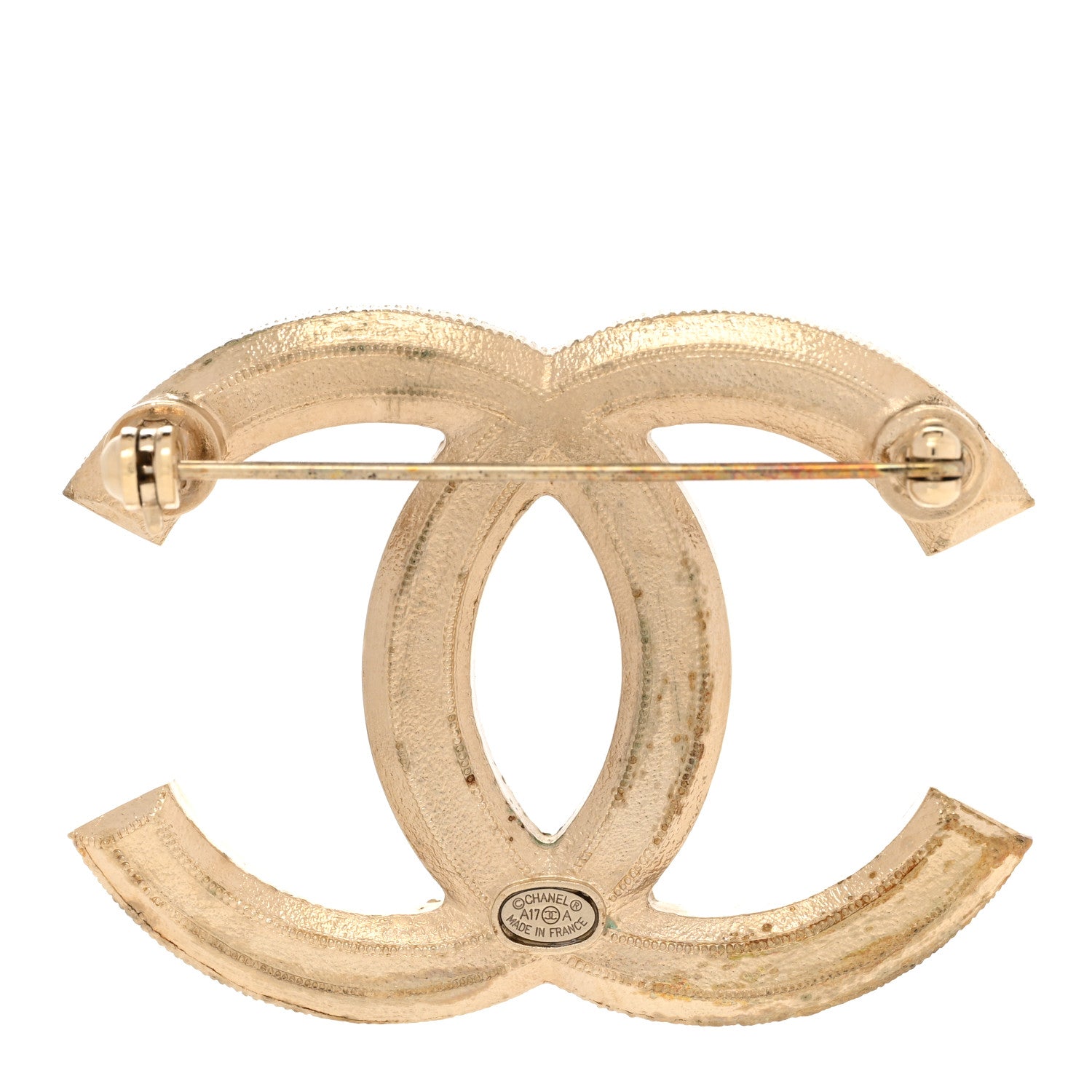 Chanel Pearl CC Brooch Gold 3 of 6