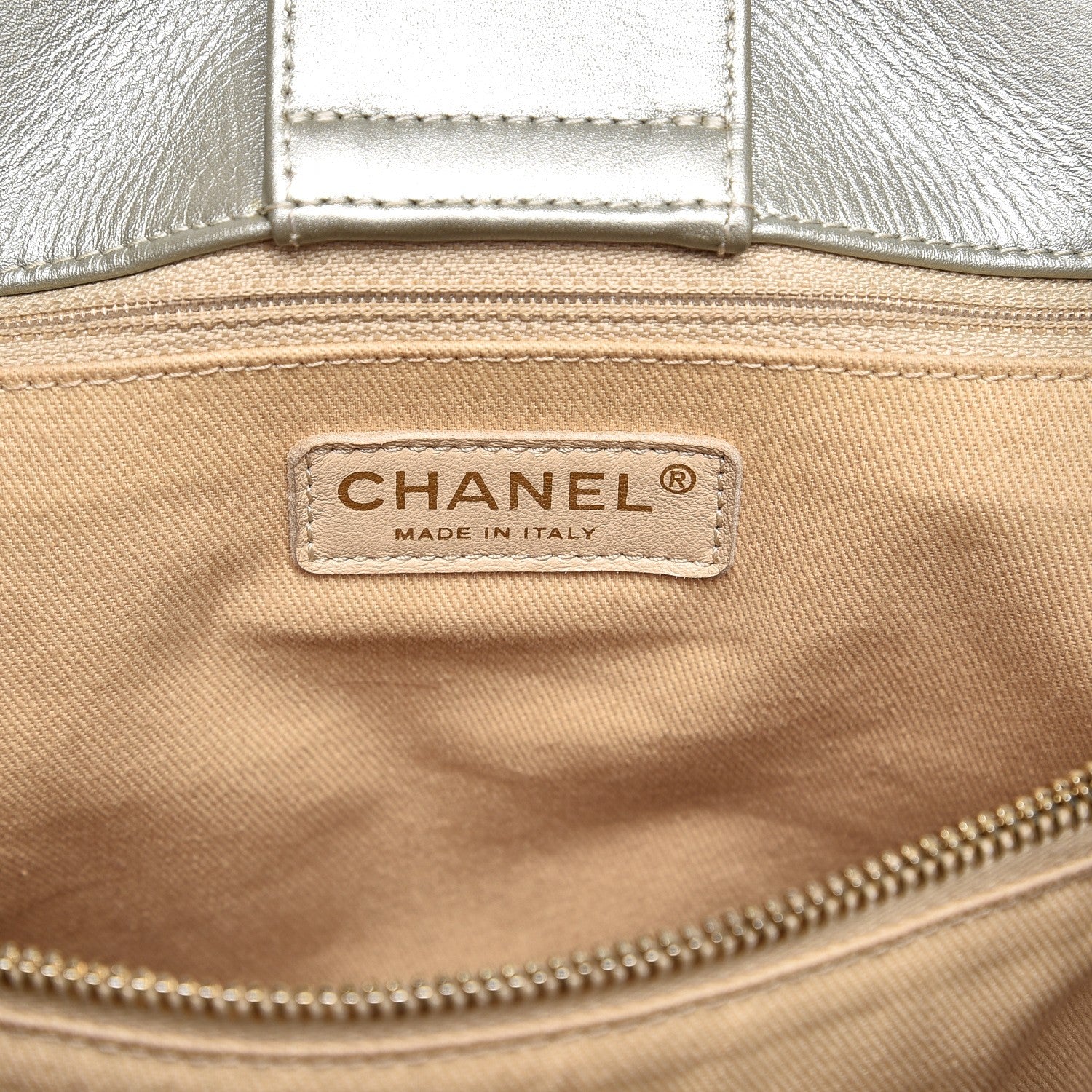Chanel Metallic Calfskin Perforated Up In The Air Tote Silver 7 of 12