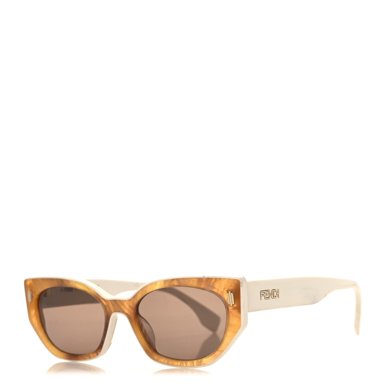 Fendi Acetate Fendi Bold Sunglasses FE40018I White 1 of 8