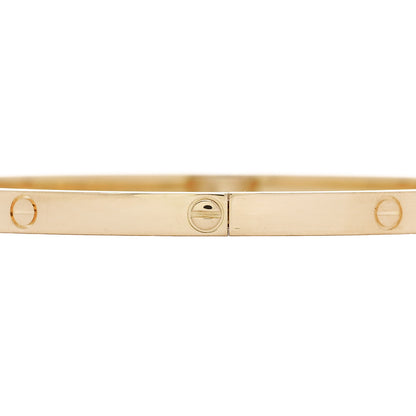 Cartier 18K Yellow Gold Small LOVE Bracelet 19 4 of 8