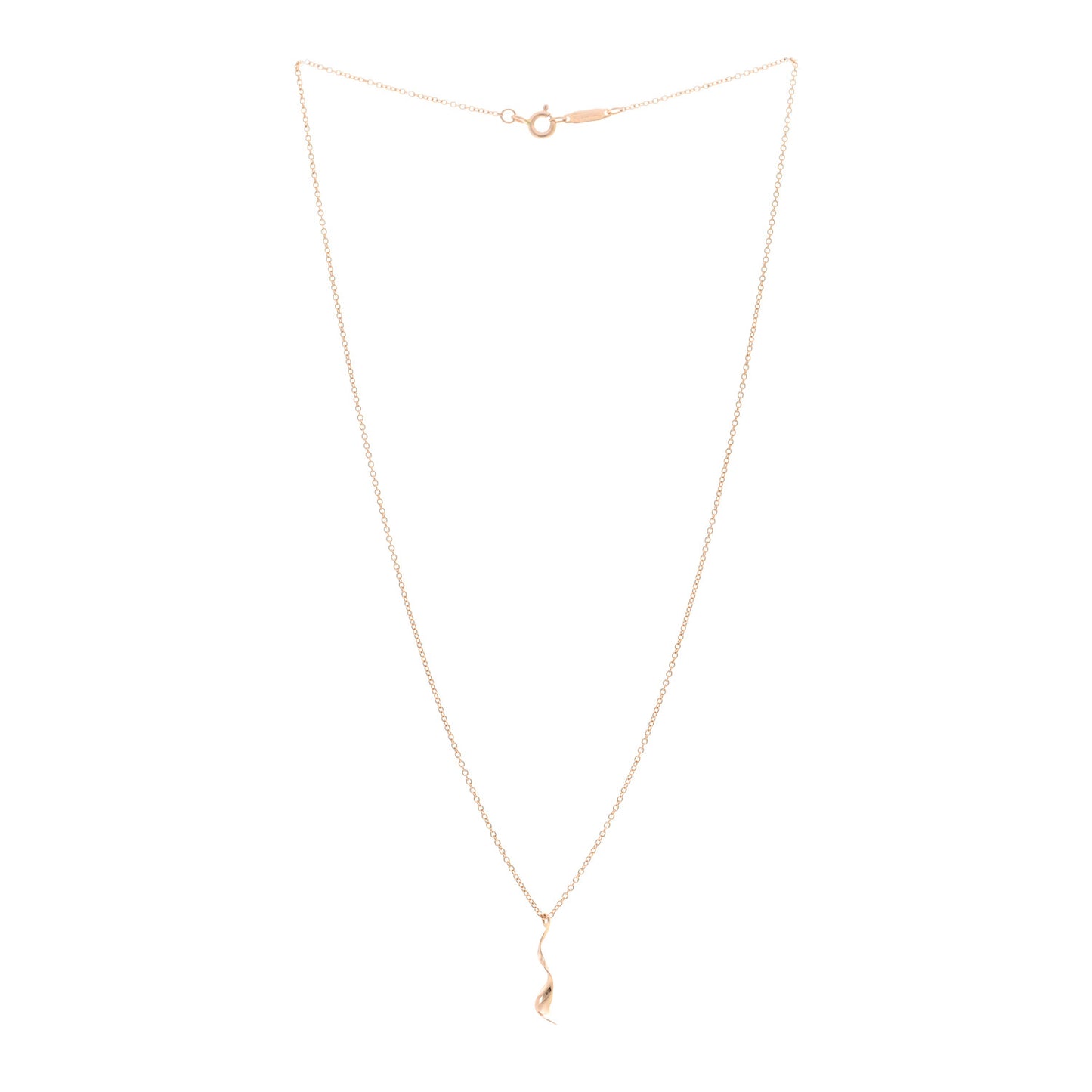 18K Rose Gold Frank Gehry Orchid Pendant Necklace