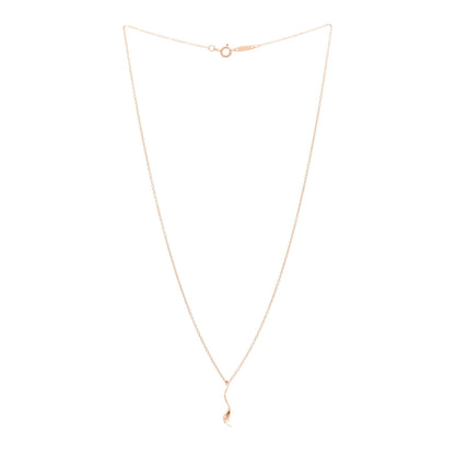 Tiffany 18K Rose Gold Frank Gehry Orchid Pendant Necklace 3 of 4