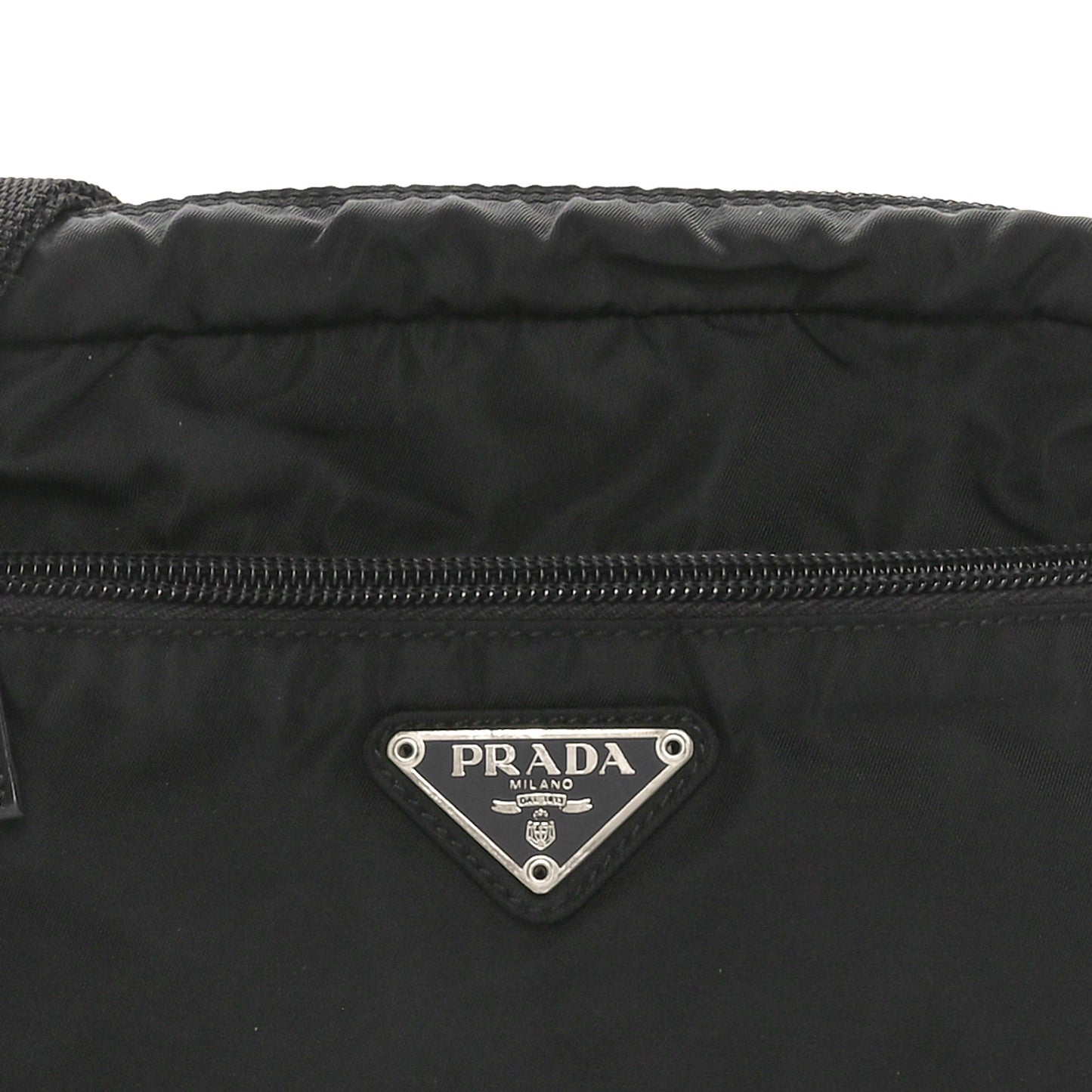 Nylon Tessuto Vela Crossbody Bag Black