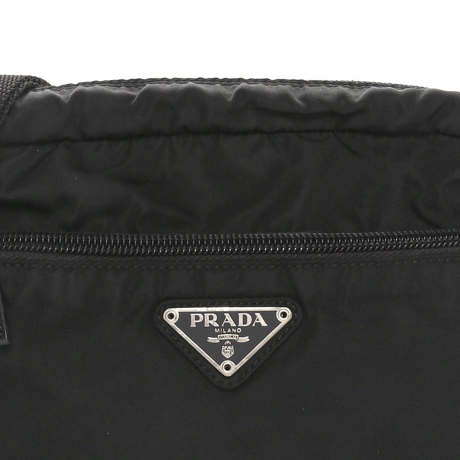 Prada Nylon Tessuto Vela Crossbody Bag Black 7 of 9