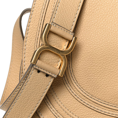 Chloe Grained Calfskin Medium Marcie Saddle Bag Cork Beige 10 of 14