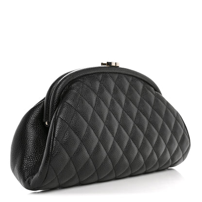 Chanel Caviar Quilted Timeless Clutch Black 3 of 8
