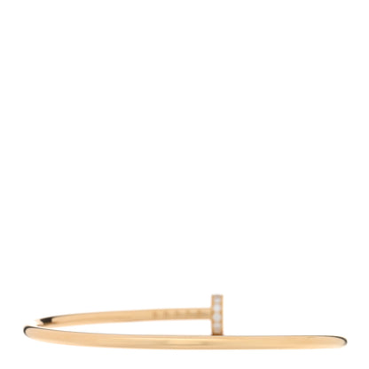 Cartier 18K Yellow Gold Diamond Small Juste Un Clou Bracelet 15 2 of 5