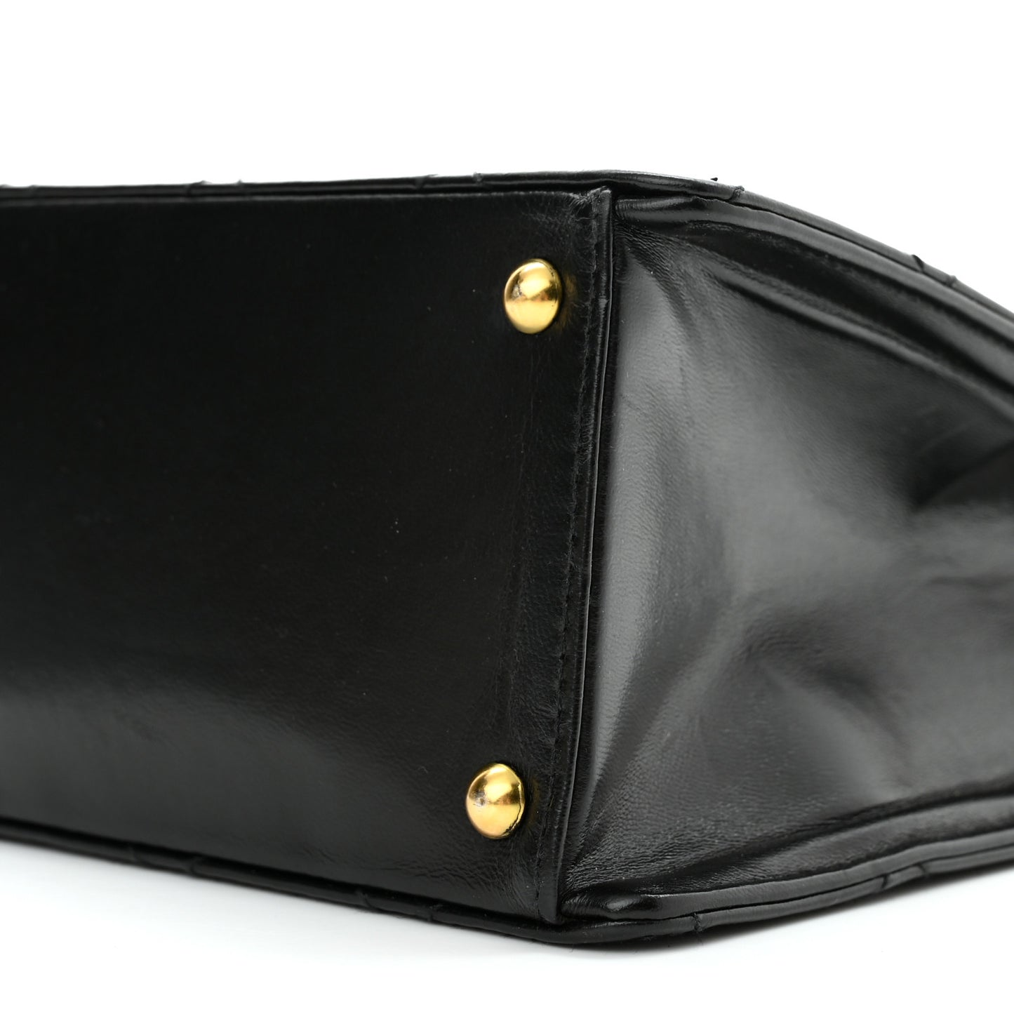 Lambskin Quilted Single Flap Black