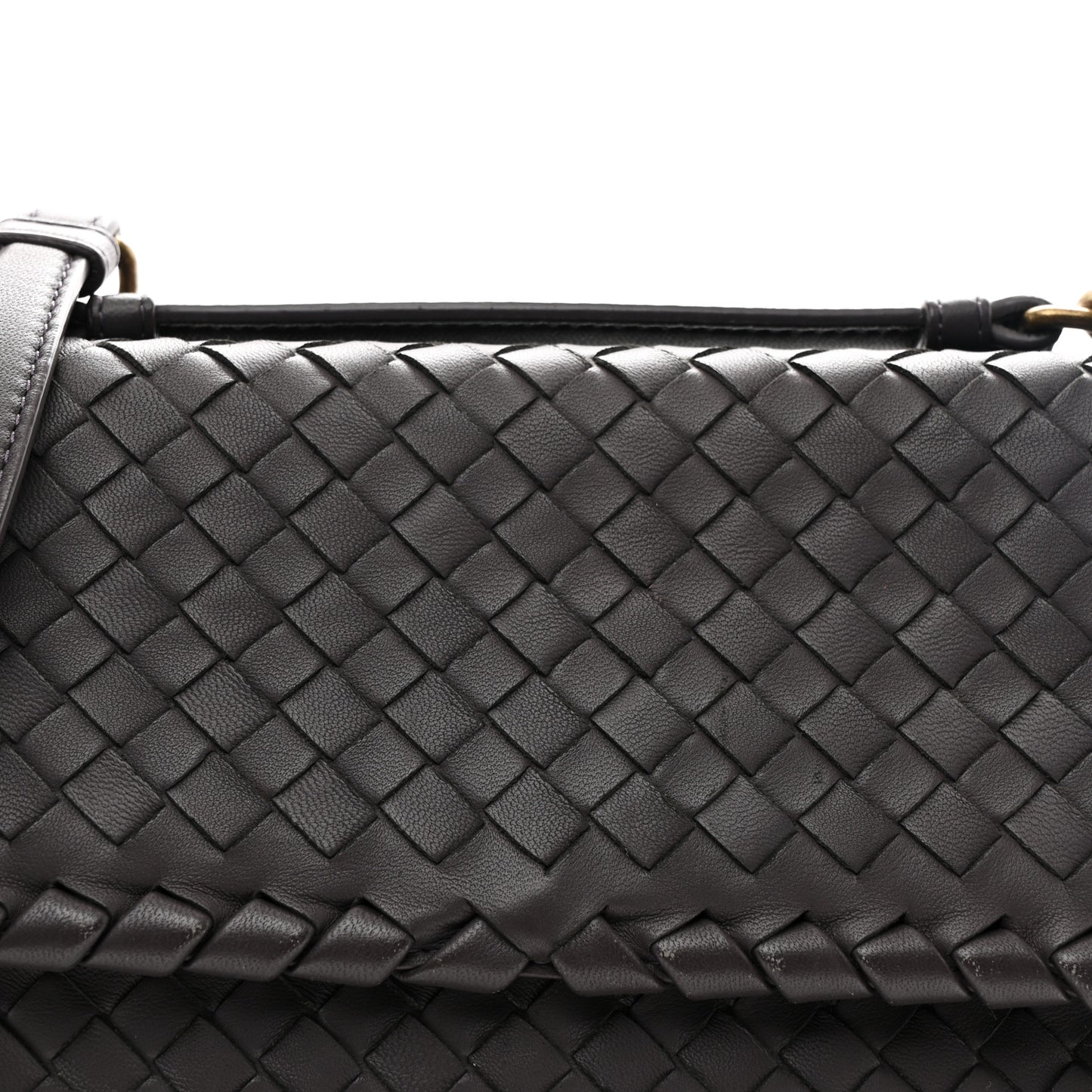 Nappa Intrecciato Medium Olimpia Shoulder Bag Quetsche