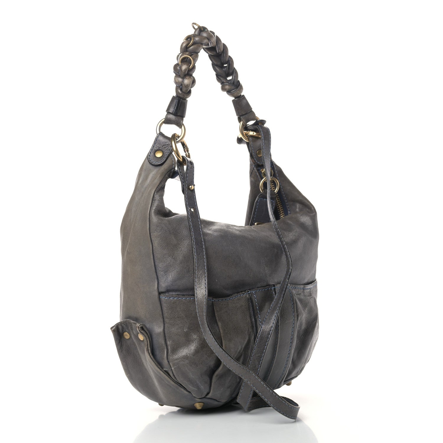 Chloe Lambskin Heloise Small Shoulder Bag Blue 2 of 9