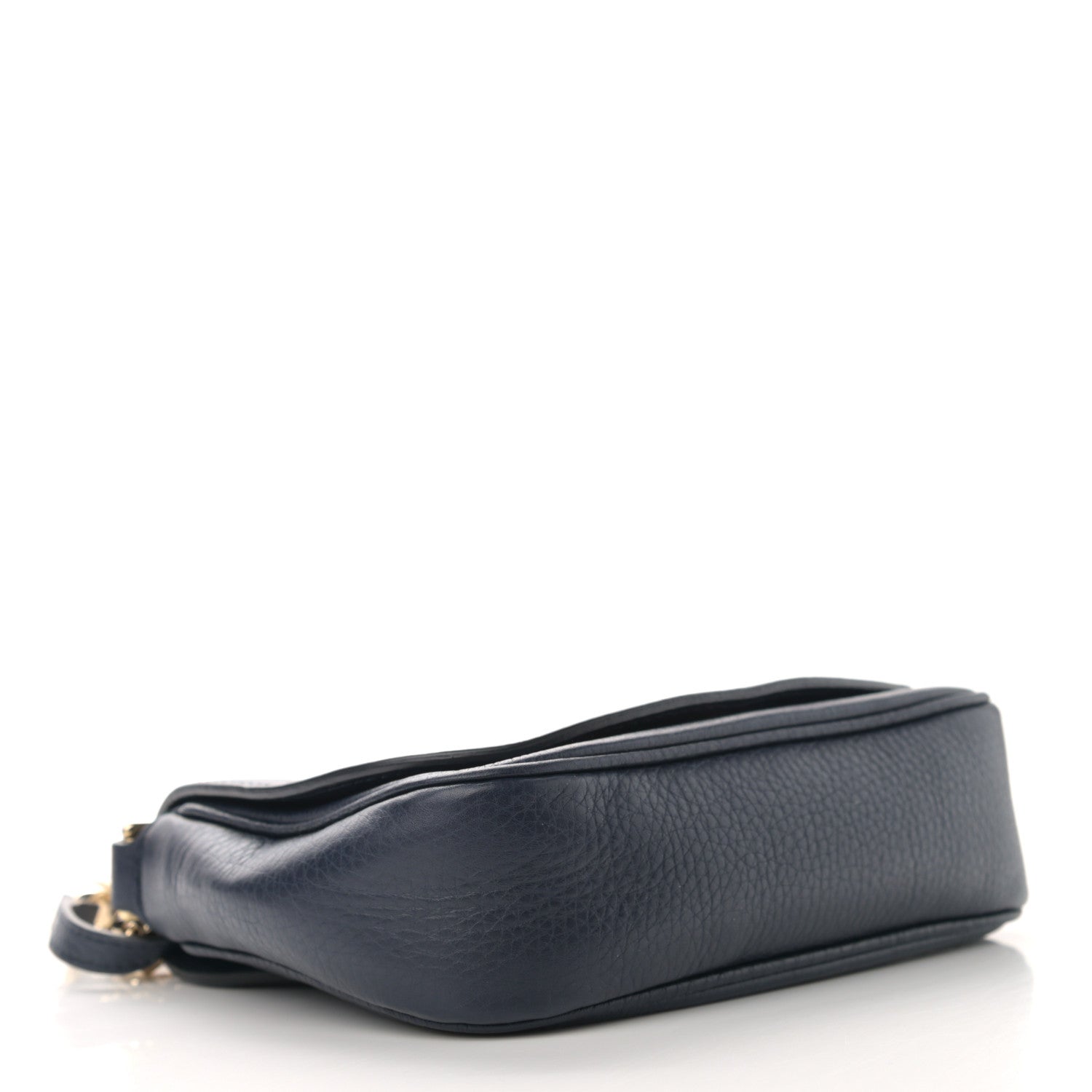Gucci Pebbled Calfskin Small Soho Flap Crossbody Blue 4 of 11