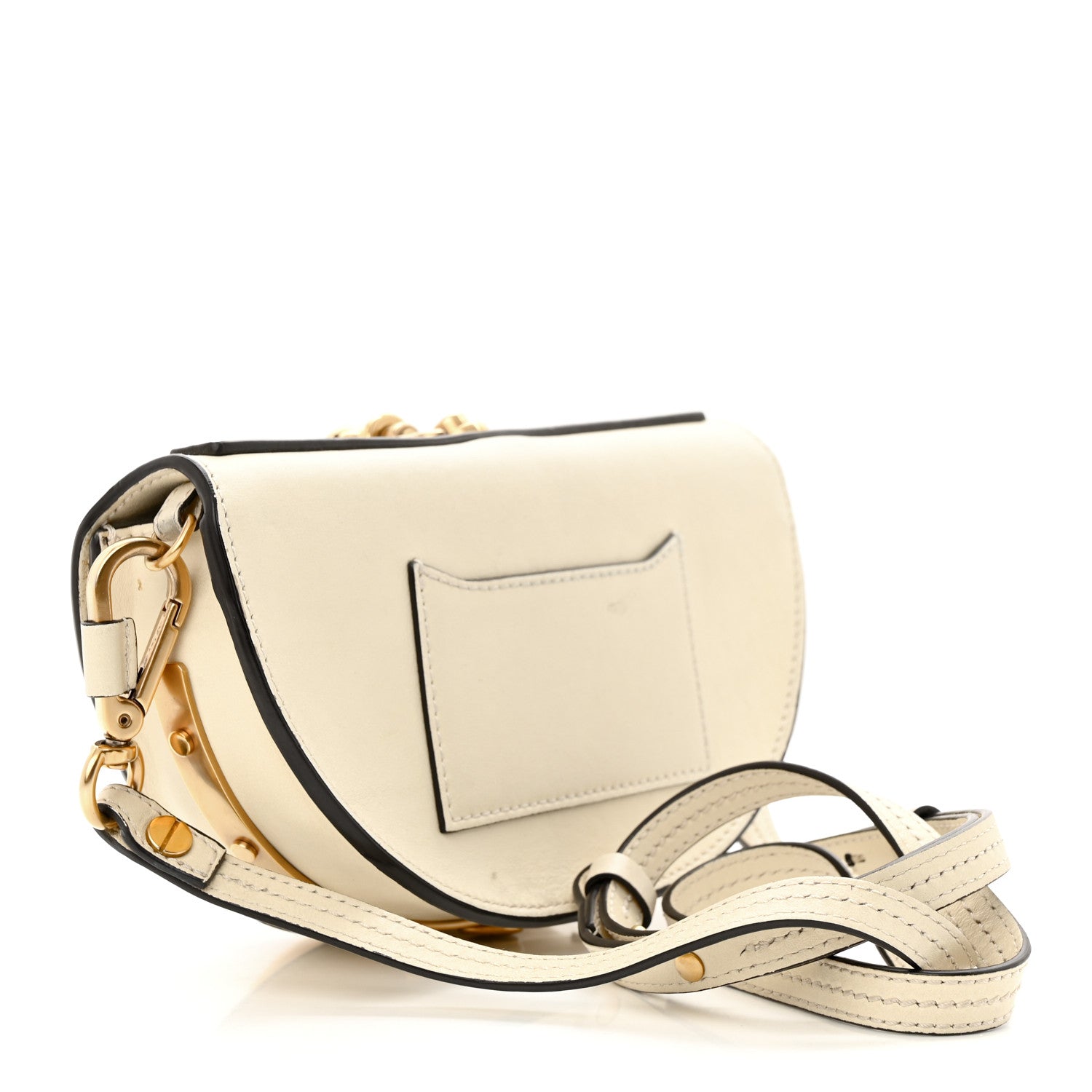 Chloe Calfskin Small Nile Bracelet Minaudiere Bag Off White 3 of 22