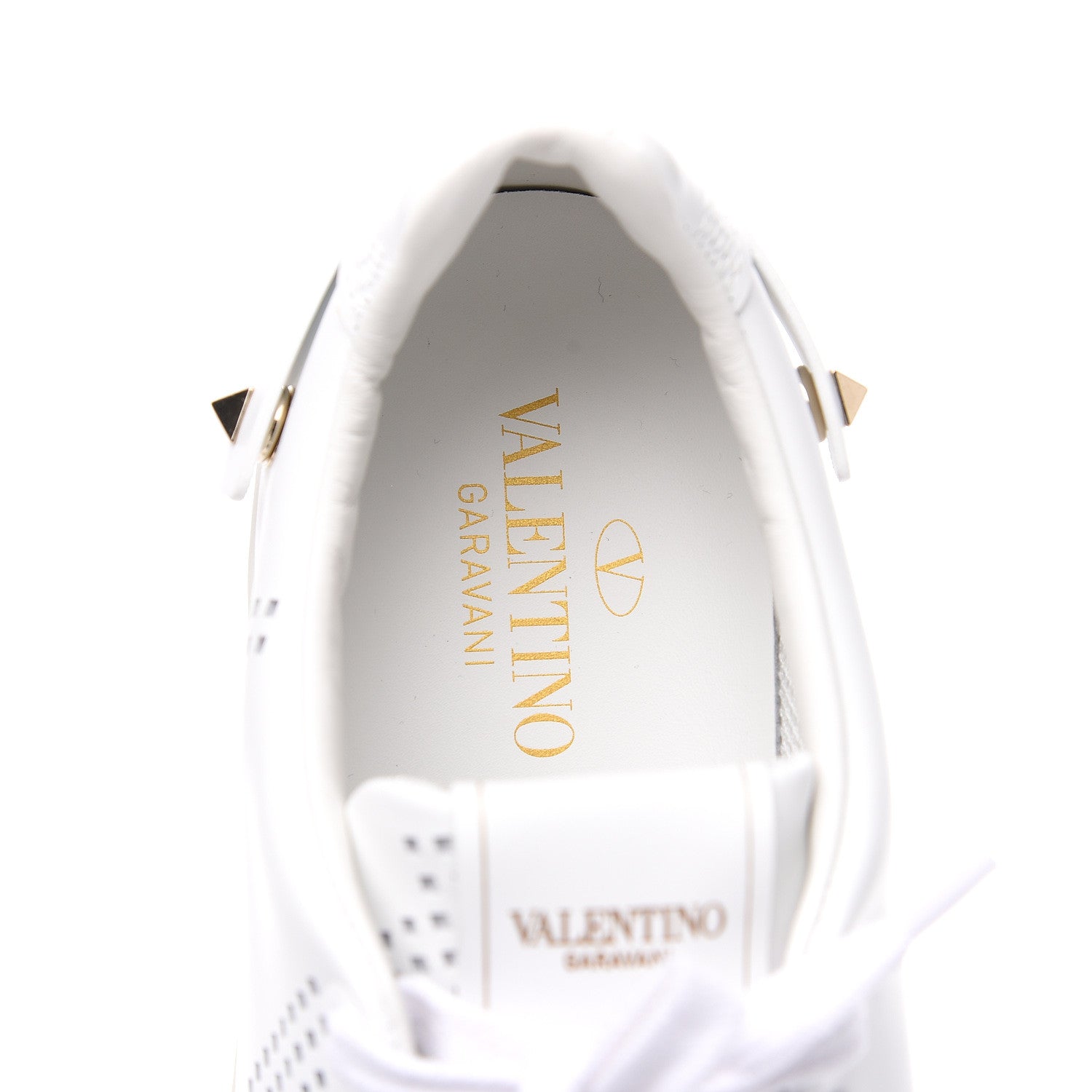 Valentino Garavani Calfskin Womens Backnet Sneakers 37.5 White 5 of 10