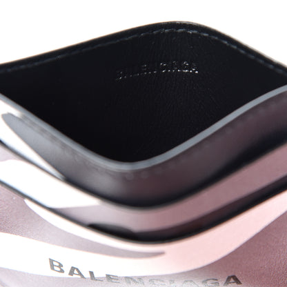 Balenciaga Calfskin Logo Camo Printed Cash Card Holder Grey 6 of 8