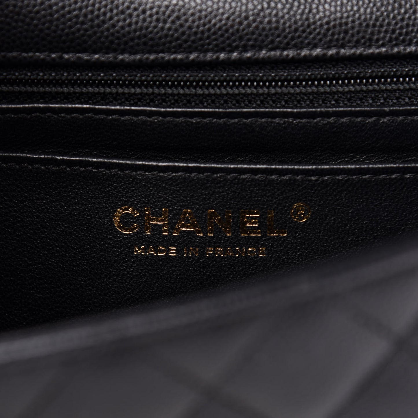 Caviar Quilted Mini Rectangular Flap Black