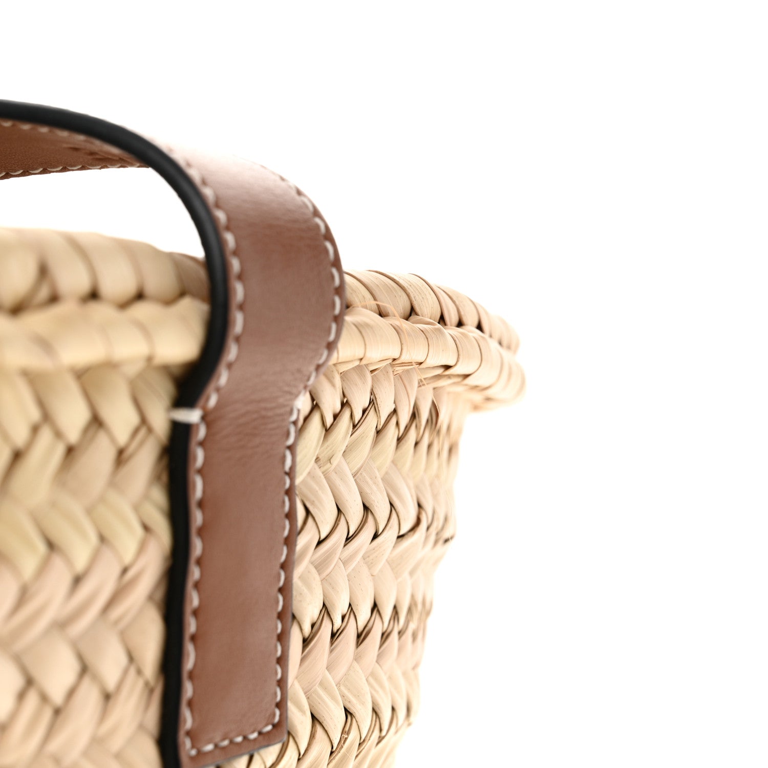 Loewe Raffia Medium Basket Tote Bag Natural Tan 11 of 12