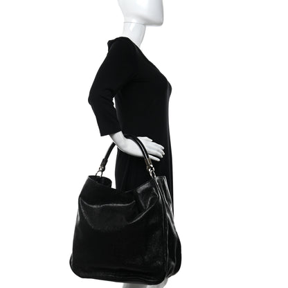 Saint Laurent Stingray Embossed Large Roady Hobo Black 2 of 10