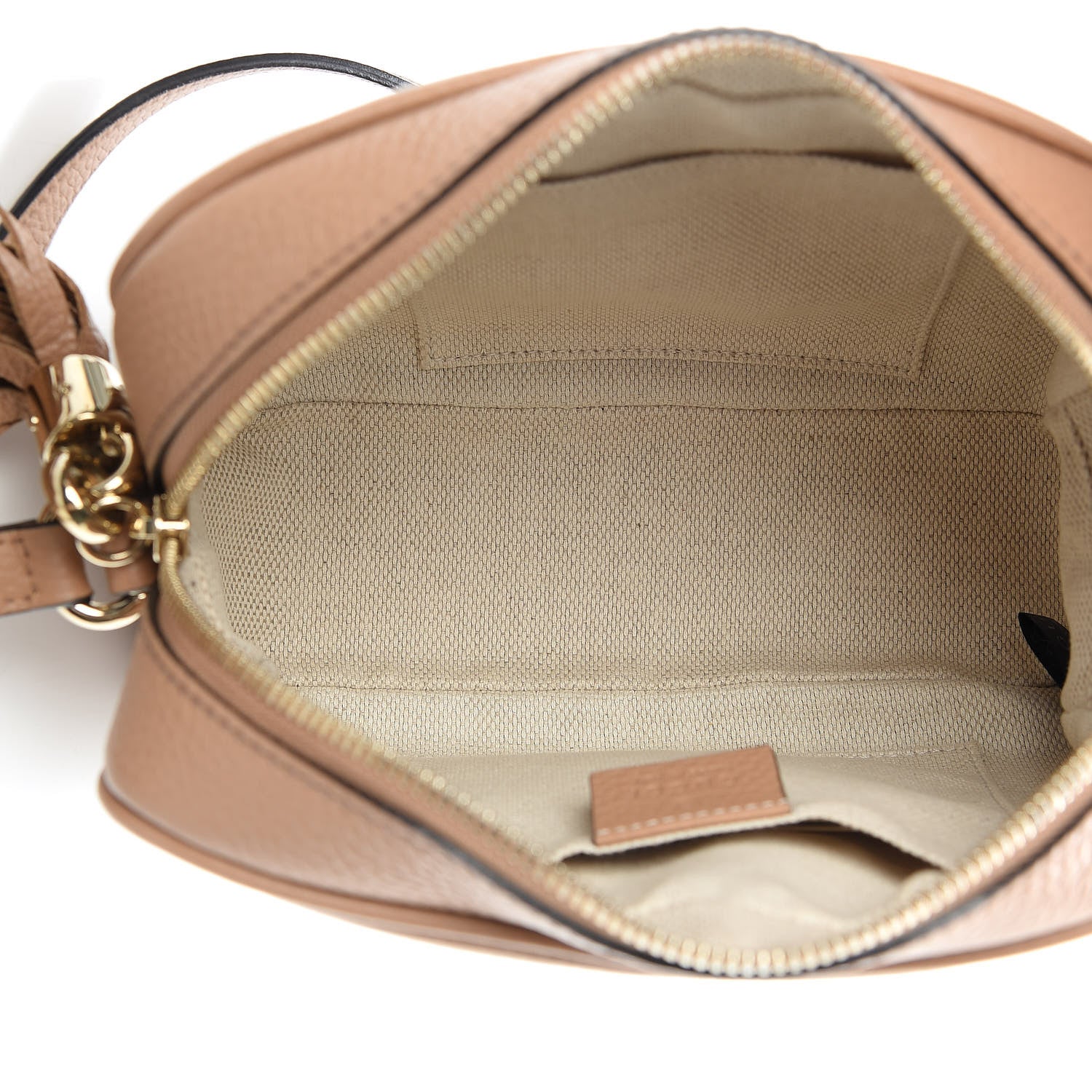 Gucci Pebbled Calfskin Small Soho Disco Bag Rose Beige 5 of 10