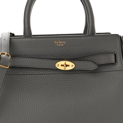 Mulberry Heavy Grain Small Belted Bayswater Tote Charcoal 7 of 9