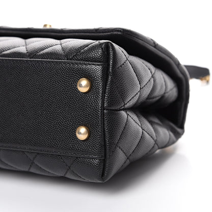 Chanel Caviar Quilted Mini Coco Handle Flap Black 9 of 10