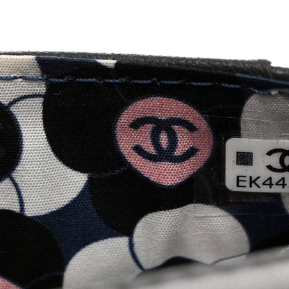 Chanel Lambskin Enamel Quilted Compact Flap Wallet Dark Grey 8 of 9