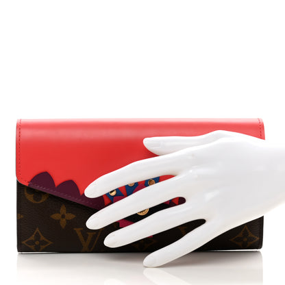 Louis Vuitton Monogram Totem Sarah Wallet Flamingo 2 of 10