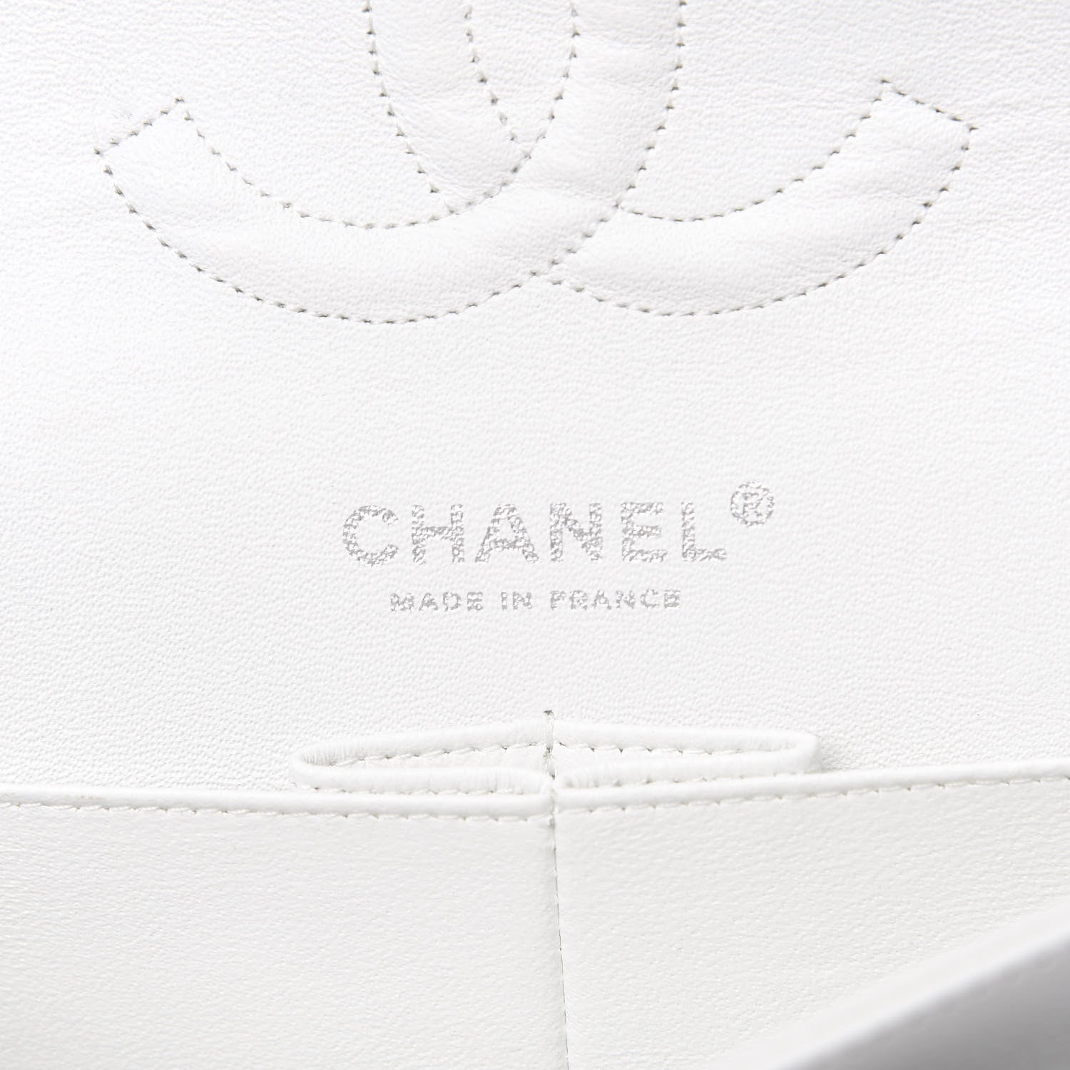 Chanel Caviar Quilted Medium Double Flap White 5 of 11